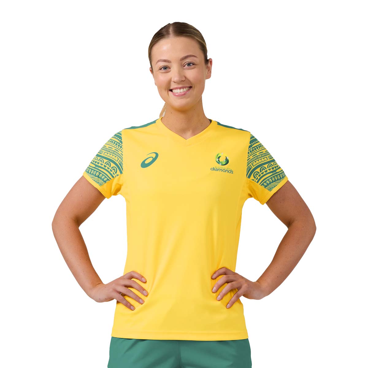 Diamonds Warm Up T-shirt Asics Women's