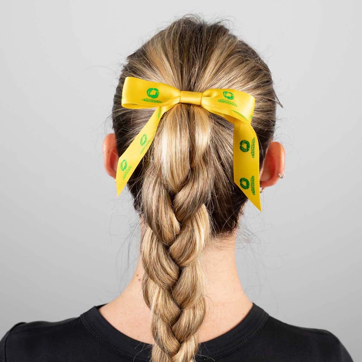 Diamonds Gold Hair Bow