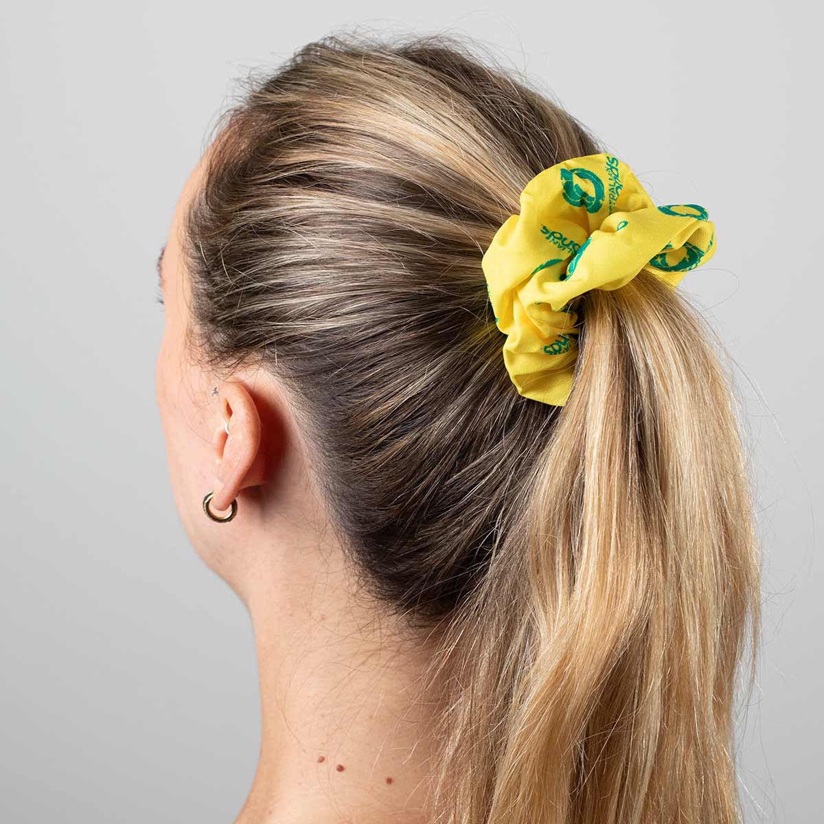 Diamonds Gold Hair Scrunchie