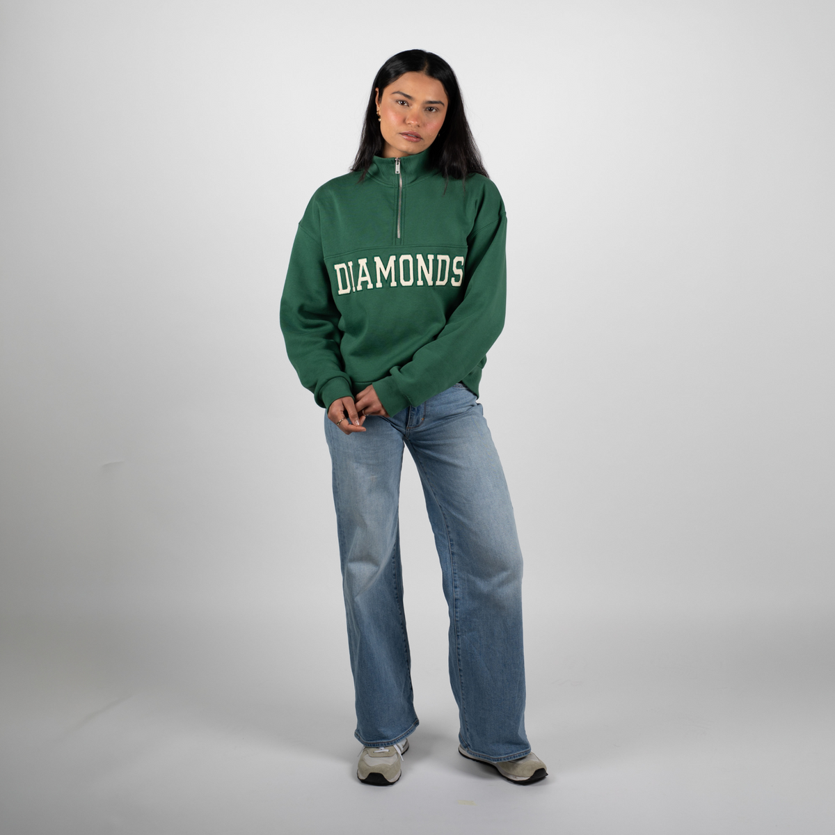 Heritage 1/4 Zip Sweatshirt Pine Green