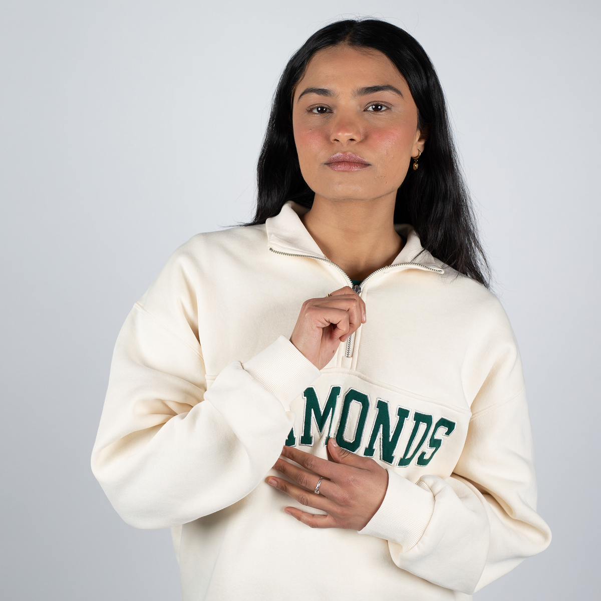Heritage 1/4 Zip Sweatshirt Beige