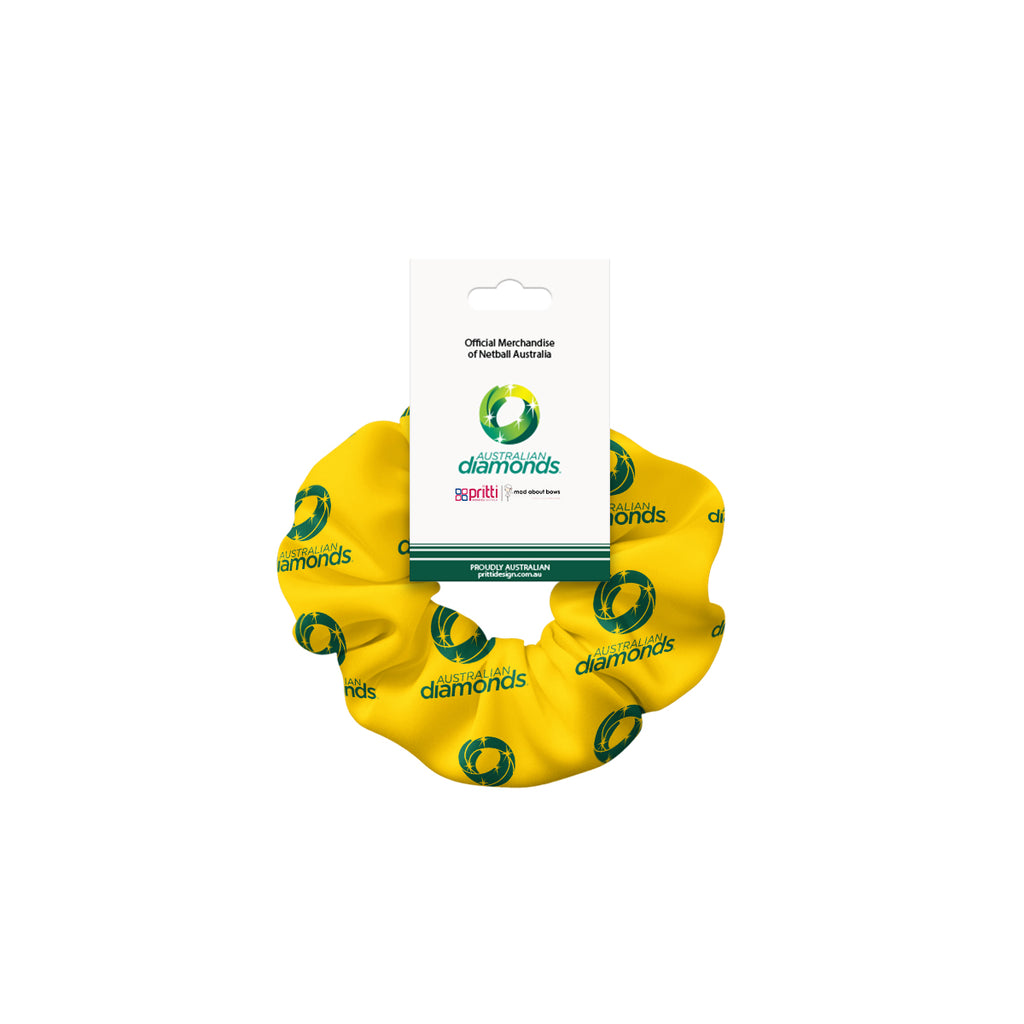 Diamonds Gold Hair Scrunchie
