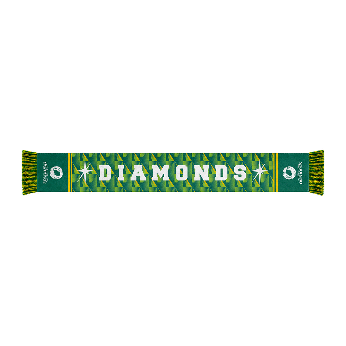 Diamonds Scarf Wattle Green