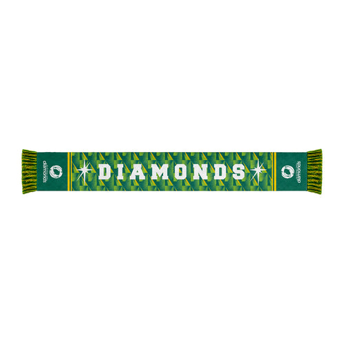 Diamonds Scarf Wattle Green