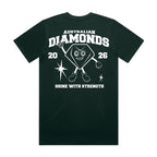 Netball Australia Varsity Diamonds Tee Deep Moss