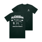 Netball Australia Varsity Diamonds Tee Deep Moss