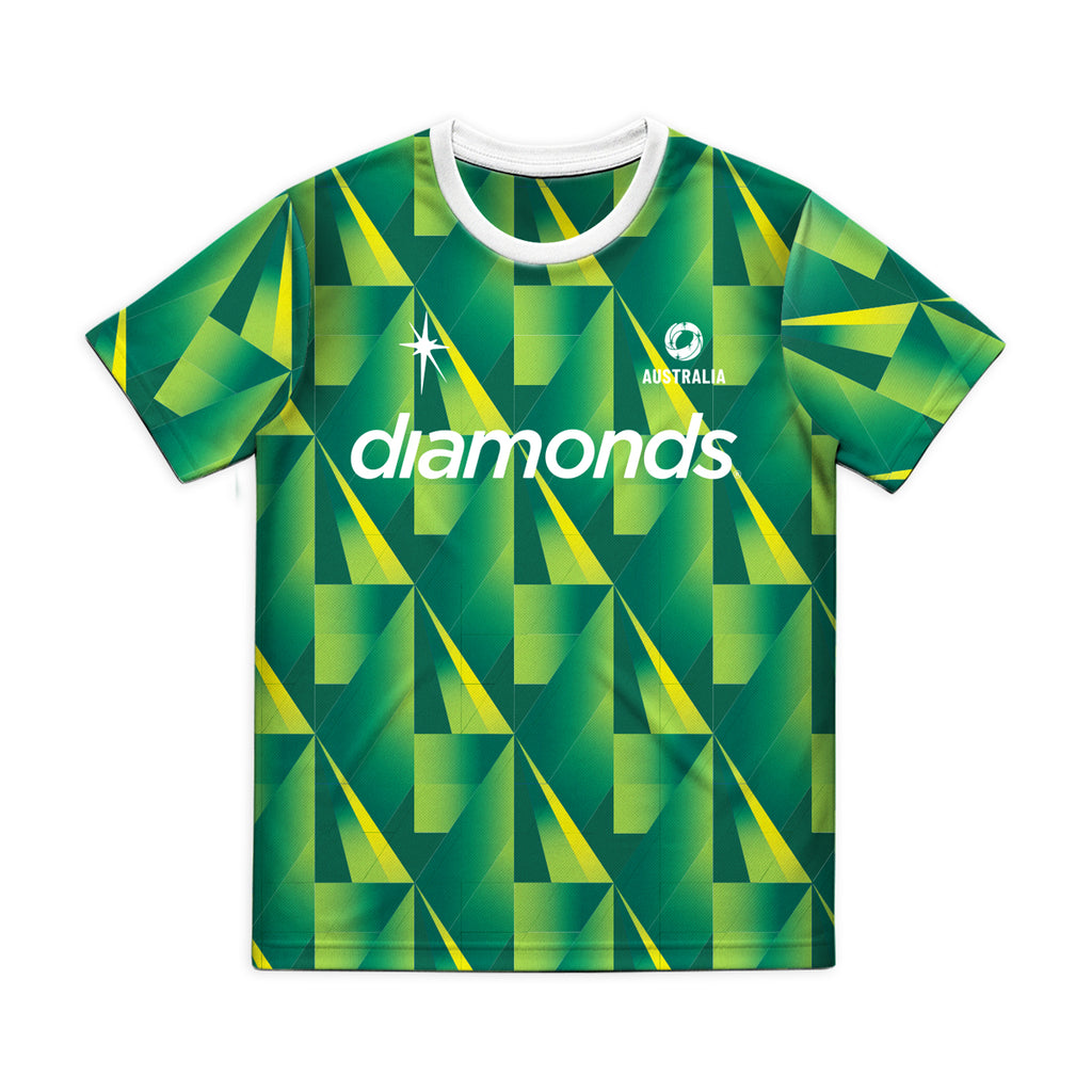 Warm T-shirt Diamond Wattle Print