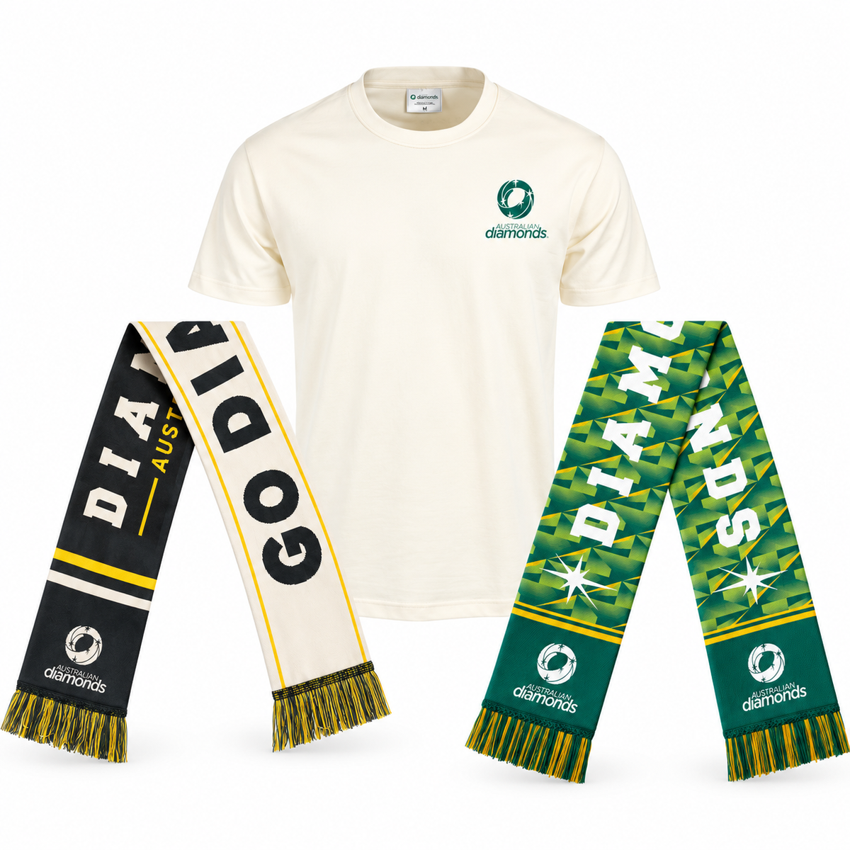 Diamonds Road to Gold Unisex T-shirt + Diamonds Scarf Bundle